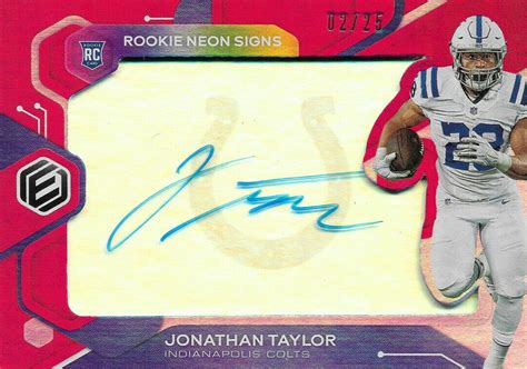 Jonathan Taylor Rookie Cards Checklist NFL Football