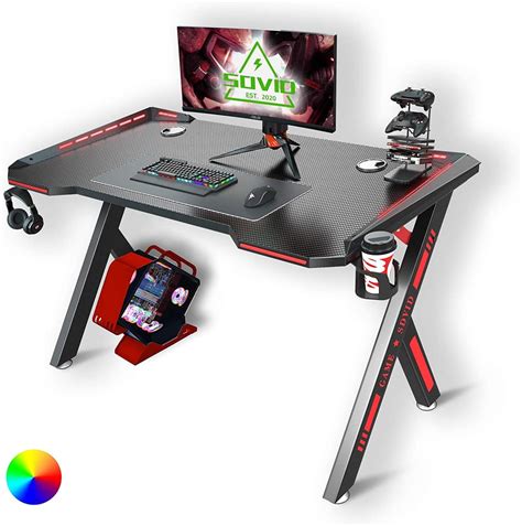 Gaming Desk With LED RGB Lights | Best Gifts For Gamers | POPSUGAR Tech ...