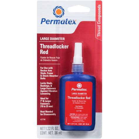 Permatex 27740 Permatex Large Diameter Red Threadlocker | Summit Racing