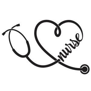 Nurse Stethoscope Svg | Heart Stethoscope Png