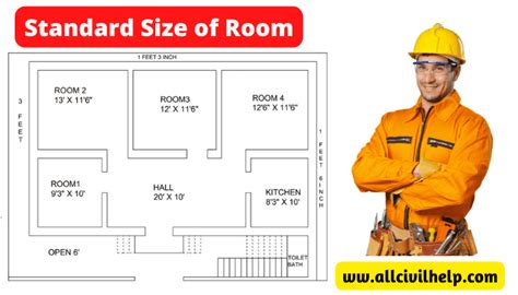 Standard Size of Rooms - All Civil Help