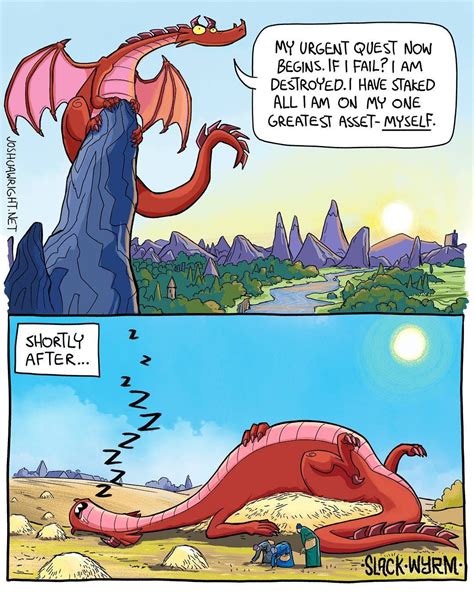 And so begins Draggin' Quest. #dragons #comics #webcomics #slackwyrm # ...