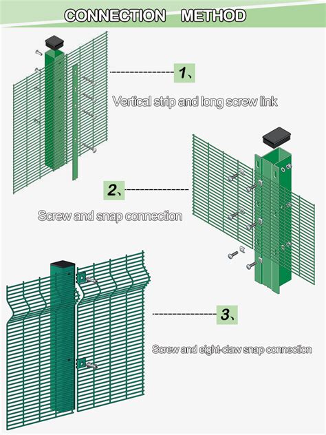 Anti-Climb PVC Coated Jail Perimeter 358 Security Fence from China