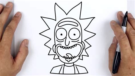 How to Draw Rick Sanchez | Rick and Morty - Easy Step By Step Tutorial For Beginners - YouTube