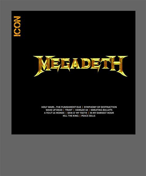 Megadeth Icon Album Cover Digital Art by Connor Thompson - Fine Art America