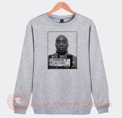 Tupac Shakur Mugshot Custom Sweatshirt | Mugshot Shirt | Cornershirt