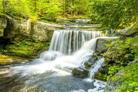 Hidden waterfall stock image. Image of forest, outdoors - 98879307