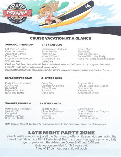 Royal Caribbean Kids Activities – cruise with gambee