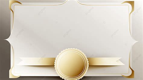 Certificate Golden Ribbon Border Background, Certificate, Background, Certificate Border ...