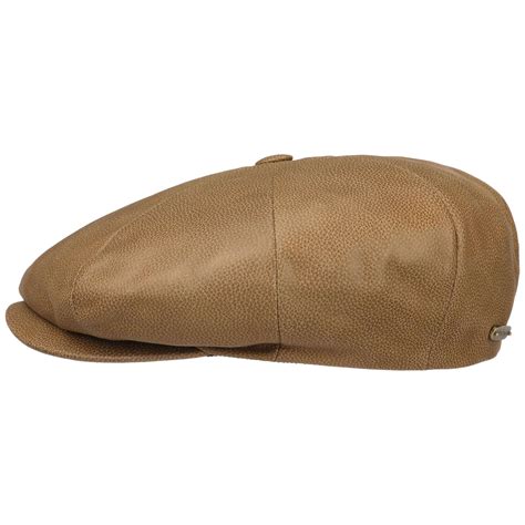 Chevrette Leather Newsboy Cap by Stetson - 149,00