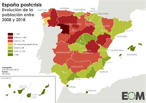 La España de la despoblación - Mapas de El Orden Mundial - EOM