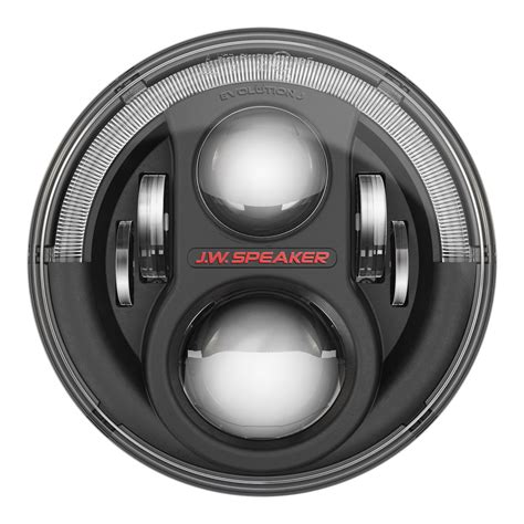 JW Speaker LED Headlights, Model 8700 Evolution J2 Series with Black ...