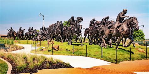 Oklahoma City Land Run Monument Panorama Photograph by Gregory Ballos ...