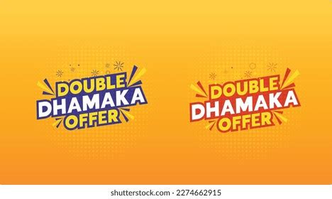 Dhamaka Offer Logo Design Mnemonic Hindi Stock Vector (Royalty Free ...