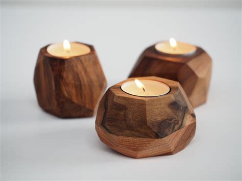 Diamond Tealight | Wood tea light holder, Tea light holder, Tea lights