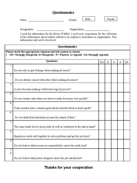 Questionnaire