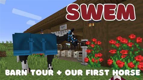 OUR FIRST HORSE! + BARN TOUR | SWEM Minecraft - YouTube