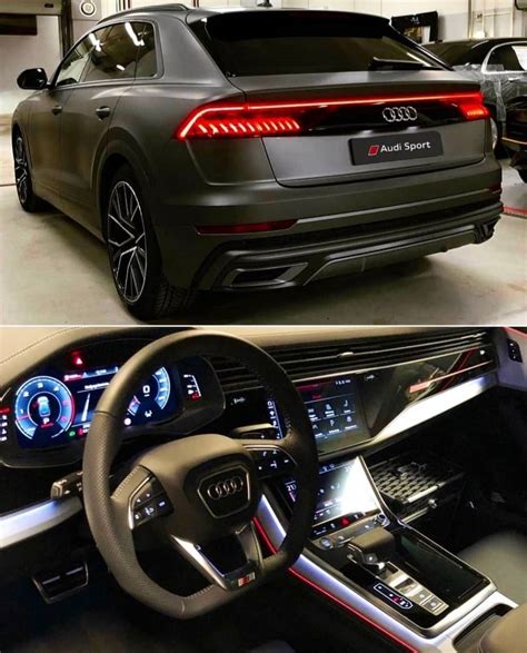 Audi Q8 Matte Black Beautiful Inside & Out | Luxury cars audi, Audi, Black audi