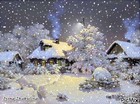 10 Beautiful Winter Animated Gifs | Paysage noel, Images joyeux noël, Decoration noel