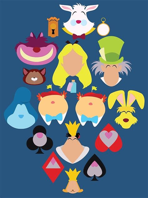 "Alice in Wonderland Cast" Poster for Sale by CTdesign | Redbubble
