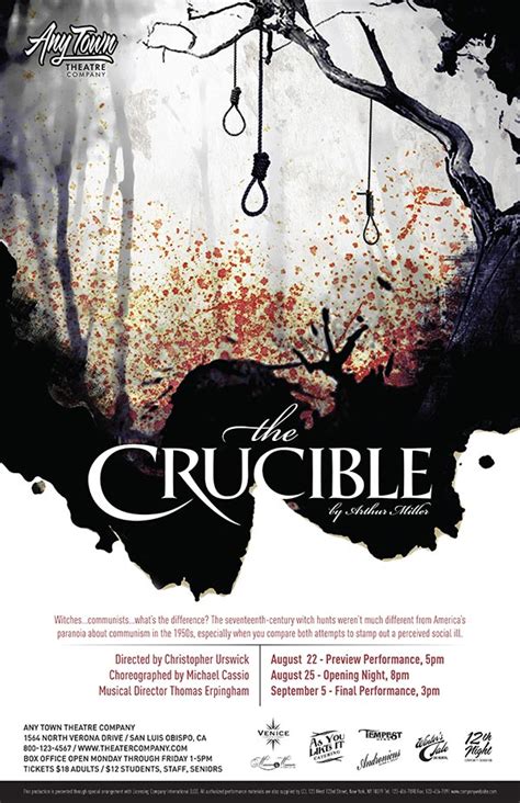 The Crucible Poster Design | Subplot Studio