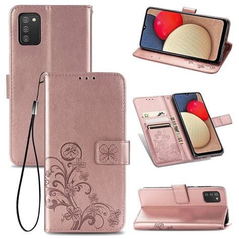 Cell Phone Cases for Samsung Galaxy A02s Four-Leaf: Amazon.in: Electronics