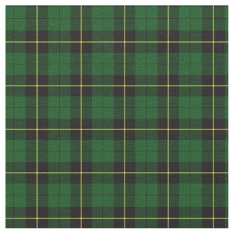 Fabric with the Clan Wallace hunting tartan, dated to 1980. Traditional ...