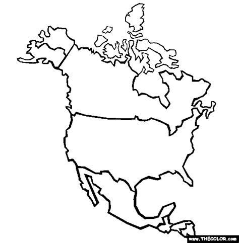 easy north america map drawing - Clip Art Library