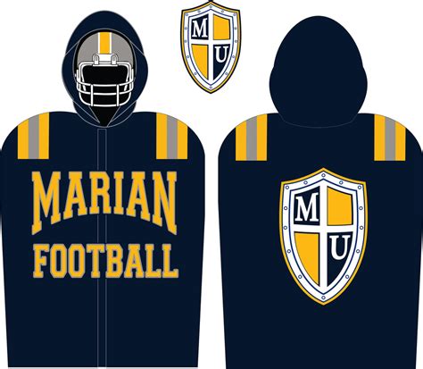 FOOTBALL SIDELINE CAPE FLEECE LINED 100 CUSTOM – HYPE ATHLETIC