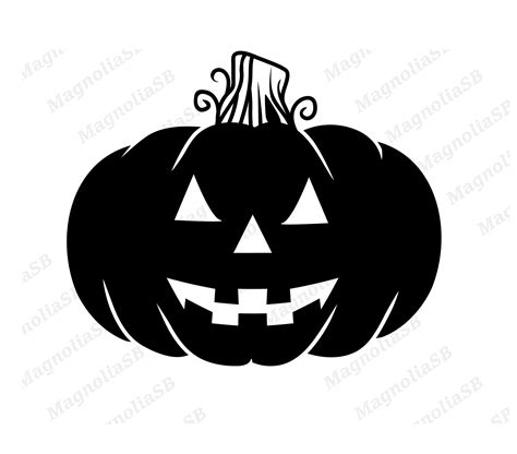 Jack O Lantern Silhouette Svg Pumpkin Svg Jack-o-lantern - Etsy | Silhouette svg, Hand ...