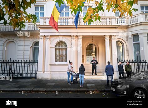 Romania embassy, London, England Stock Photo - Alamy