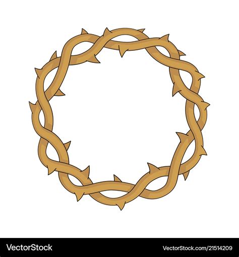 Crown thorns easter religious symbol Royalty Free Vector