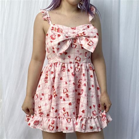 Ma*rs cupcake and ice cream sundae pattern dress.... - Depop