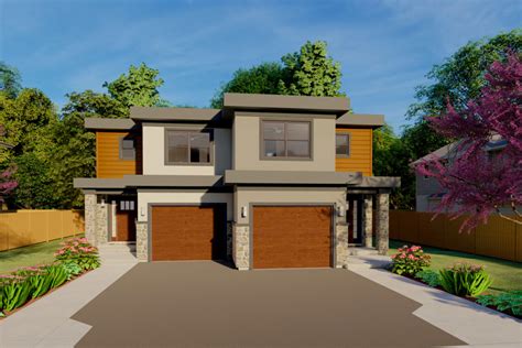 Duplex House Plan For The Small Narrow Lot