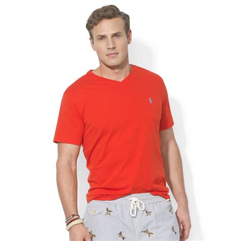 Polo Ralph Lauren Big And Tall Classic-Fit V-Neck Short-Sleeve Cotton ...