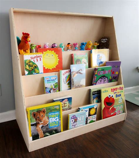 How to build a DIY Montessori front-facing bookshelf - PDF Plans! | Front facing bookshelf ...