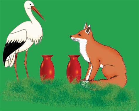 The fox and the stork - story with pictures| Small stories for kids ...