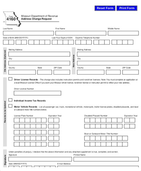 FREE 9+ Sample Address Request Forms in MS Word | PDF