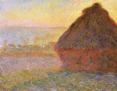 Claude Monet Haystacks in the Sunlight | Etsy