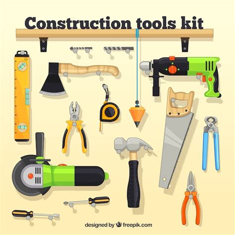 Premium Vector | Construction tool kit