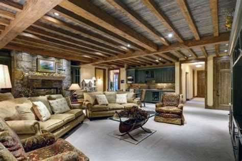 Top 60 Best Basement Ceiling Ideas - Downstairs Finishing Designs