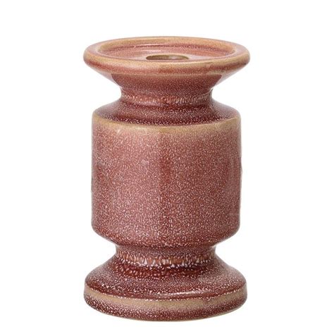 Large Rose Stoneware Candle Holder Pink | Candlesticks, Candle holders, Tall candle holders