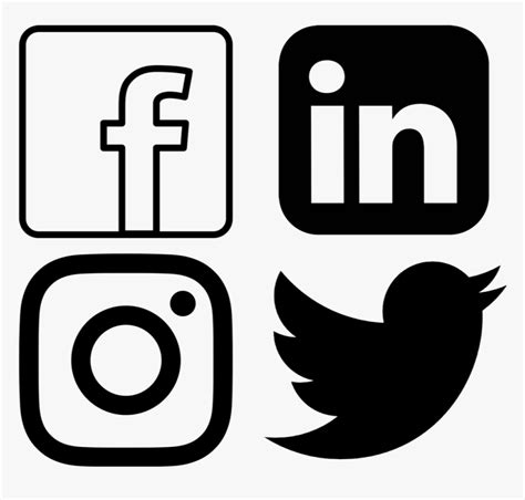 Facebook Twitter Instagram Linkedin Logo Png, Transparent Png - kindpng