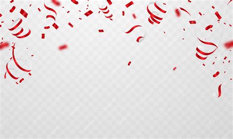 Premium Vector | Red confetti celebration background For parties and ...