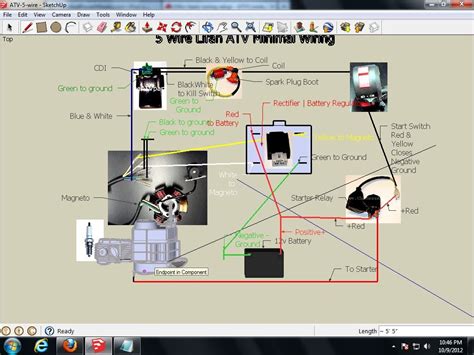 110cc basic wiring setup | Atv, Camera drawing, Electrical wiring diagram