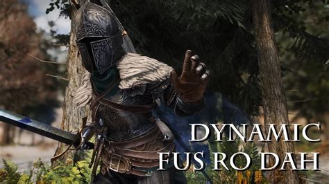 SKYRIM Dynamic Fus Ro Dah Animation - YouTube