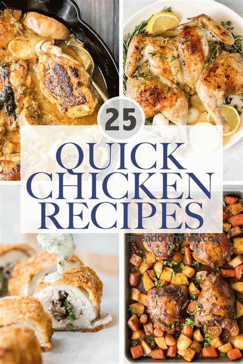 25 Quick Chicken Recipes - Ahead of Thyme