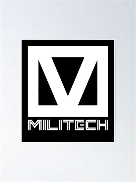 "Cyberpunk Militech Logo - White" Poster for Sale by Reds94 | Redbubble