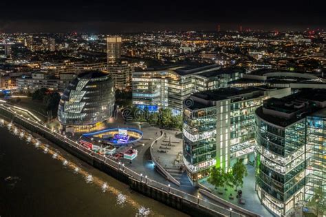 London at Night, an Aerial View on UK Capital Stock Photo - Image of architecture, church: 262106742