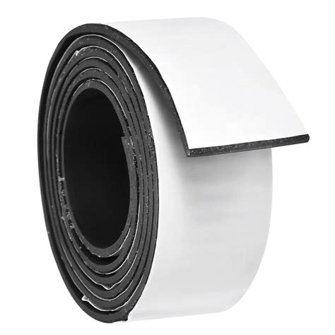 Uxcell 2"W x 5/64"T x 6'L Adhesive Rubber Strips Solid Neoprene Rubber ...